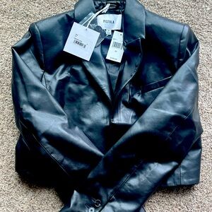 Pistols Black (Noir) leather jacket. Never worn!